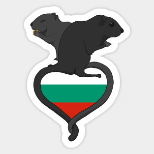 Gerbil Bulgaria (dark) Sticker